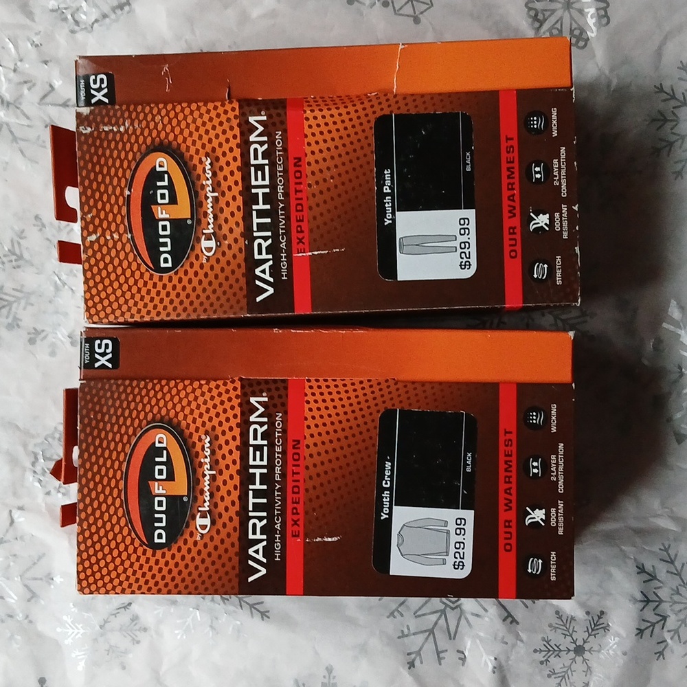 Champion Duofold children's Warmest shirt + pant set